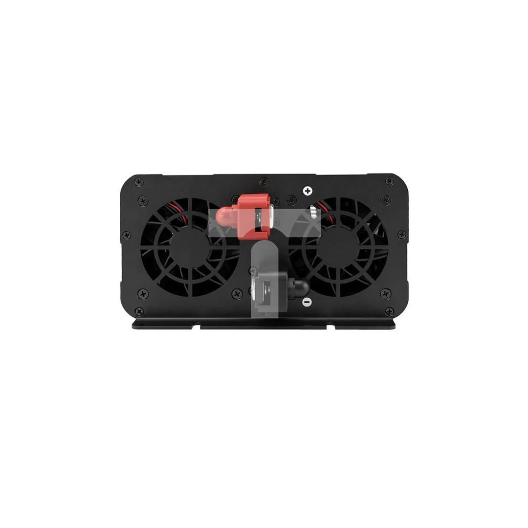 52686 Qoltec Przetwornica napięcia MS Wave 12V na 230V 3000/6000W USB Kompatybilna z LiFePO4 GEL AGM