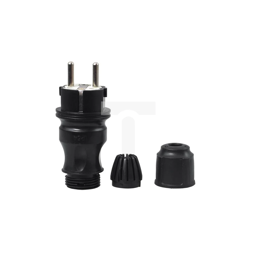 WTYCZKA ELEKTRYCZNA HERMETYCZNA GUMOWA IP54 16A 230V UNI-SCHUKO XTR54 W54.1.FG