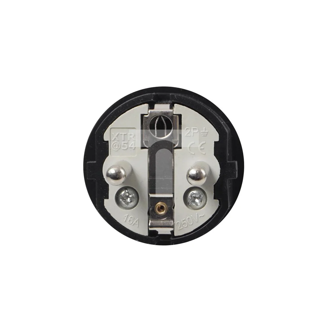 WTYCZKA ELEKTRYCZNA HERMETYCZNA GUMOWA IP54 16A 230V UNI-SCHUKO XTR54 W54.1.FG