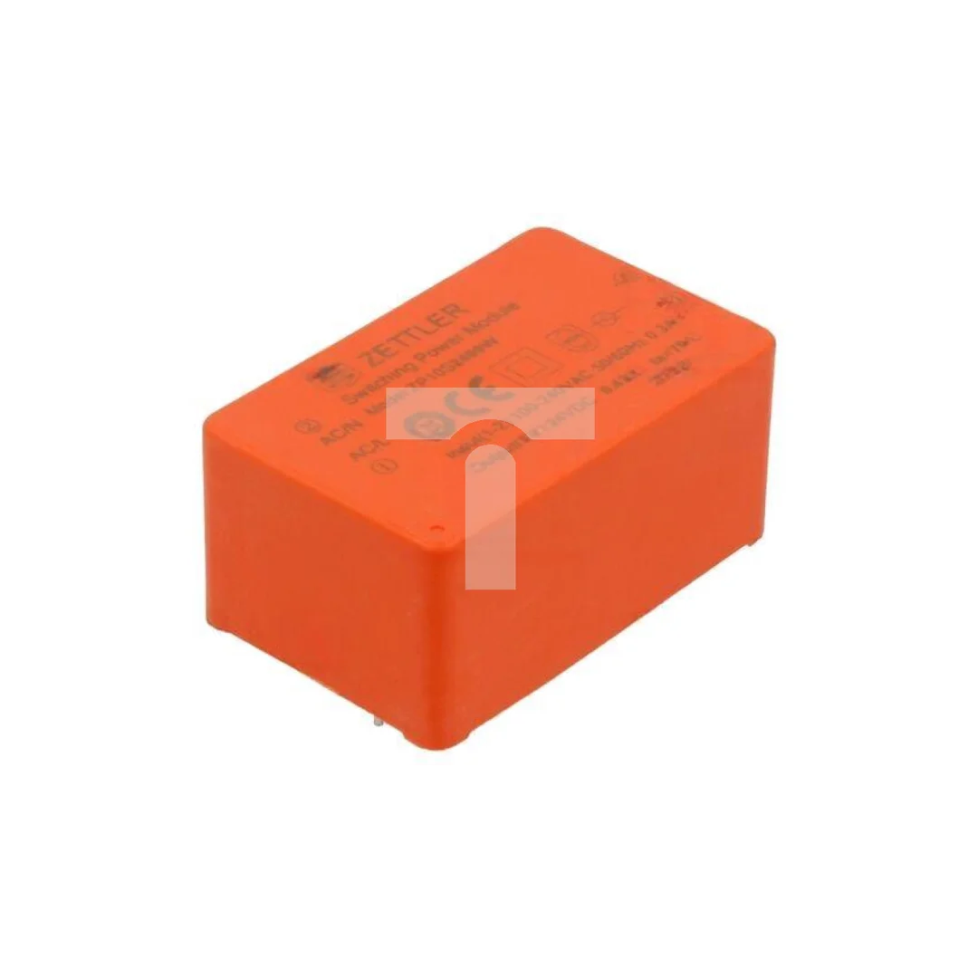 Przetwornica AC/DC, Moc: 10W, Uwej: 85...265VAC, 100...370VDC, Iwyj: 0,42A, Uwyj: 24VDC, na PCB ZP10S2400W