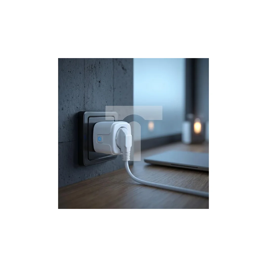 Zdalnie sterowane gniazdko WiFi GreenBlue, Android/iOS/Alexa/Google Home, timer, watomierz, max 16A/3840W, GB735 W