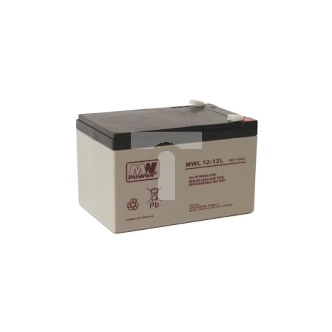 Akumulator AGM do zasilacza UPS 12V 12Ah MWL bezobsługowy (Faston 250) MW Power