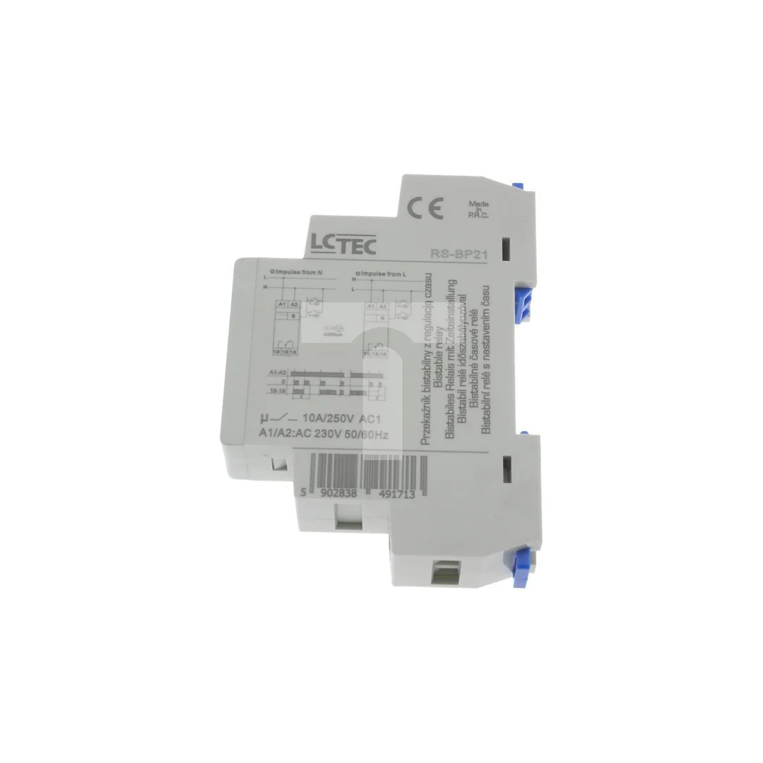 LC przekaźnik bistabilny z regulacją czasu 10A 230V 1-12 minut RS-BP21 9171