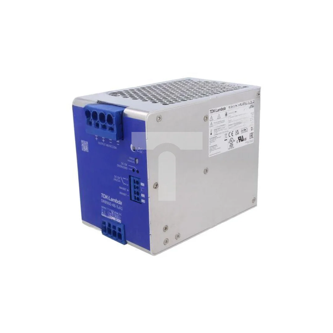 Zasilacz impulsowy na szynę DIN, 960W, 20A, 48V DC, 3 x 350...575V AC, listwa zaciskowa, DRB960-48-3-A1