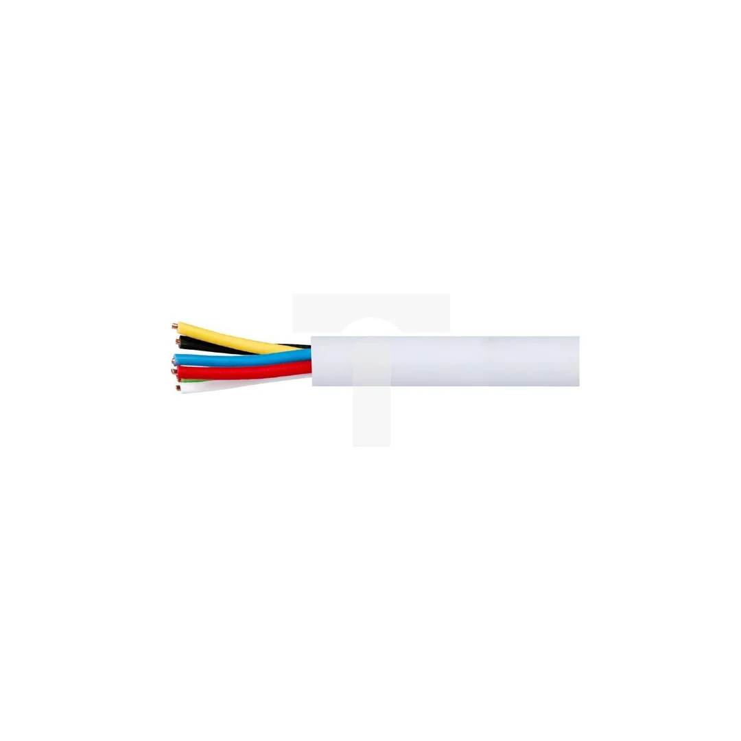 Kabel alarmowy YTDY 6x0,5mm biały 100V domofonowy bezhalogenowy LSOH B2ca drut Q-LANTEC /500m/