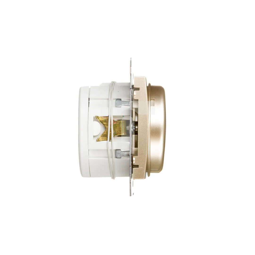 Simon 54 Ściemniacz przyciskowo-obrotowy 20-500W złoty DS9T.01/44