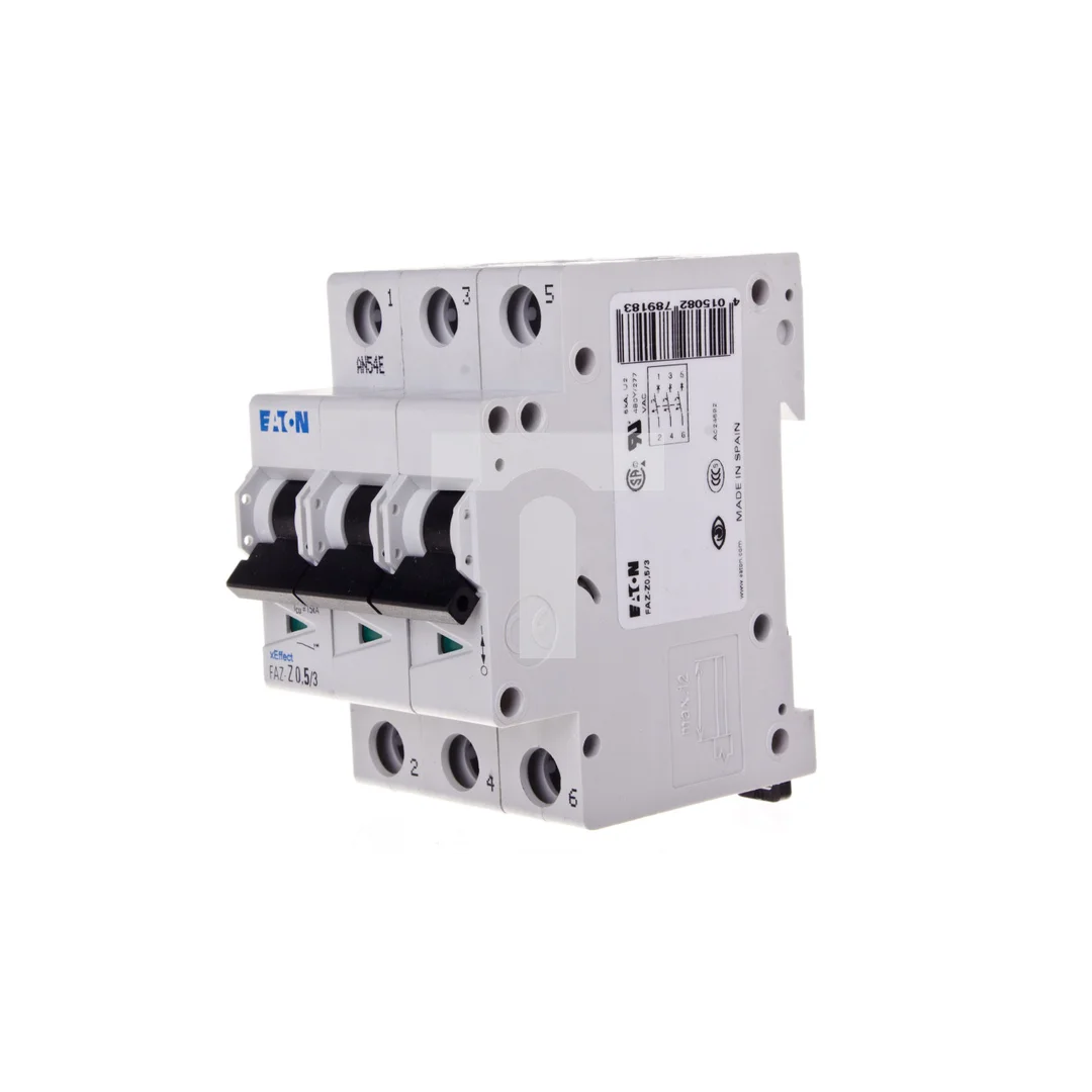 Wyłącznik nadprądowy 3P Z 0,5A 10kA AC FAZ Z05/3 278918