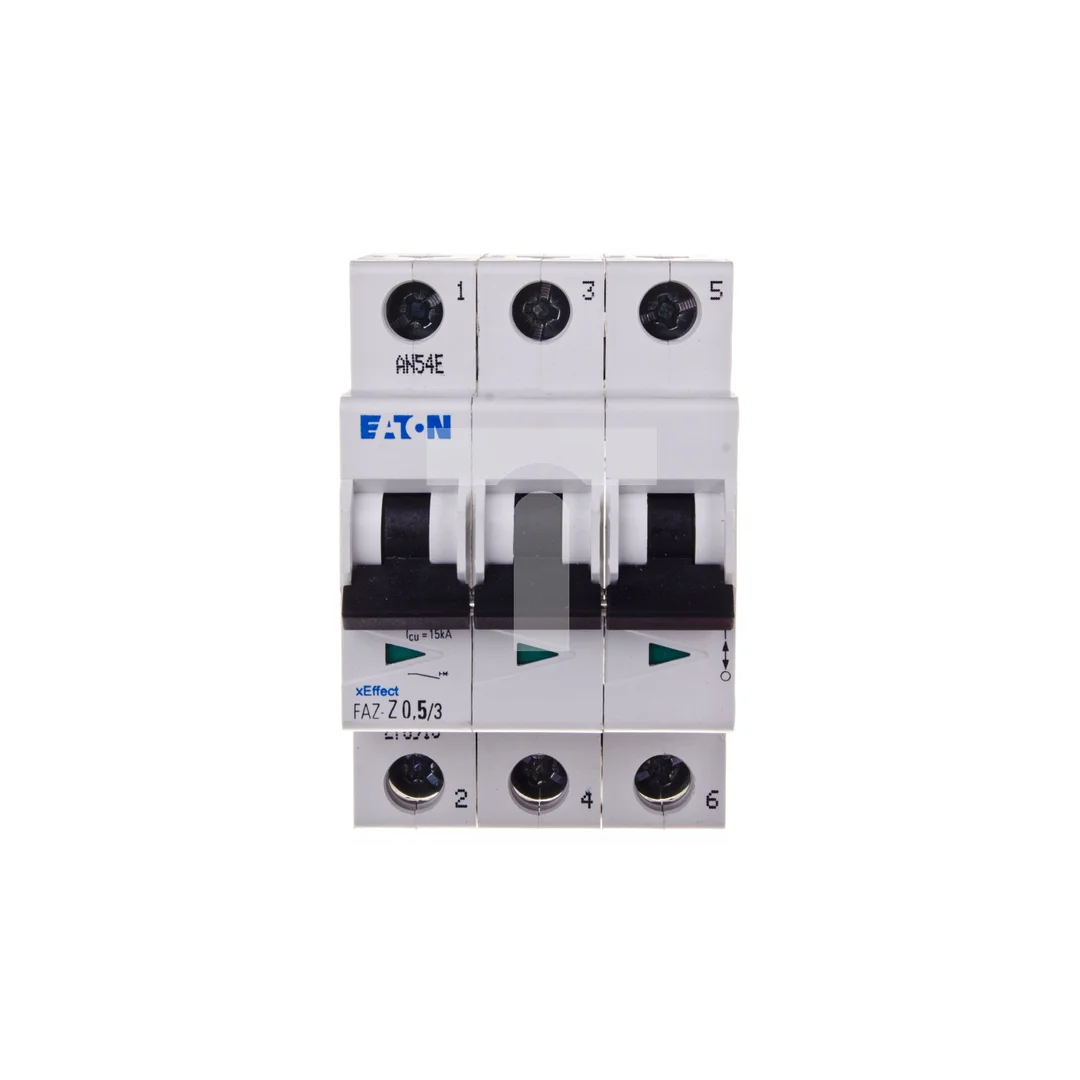 Wyłącznik nadprądowy 3P Z 0,5A 10kA AC FAZ Z05/3 278918