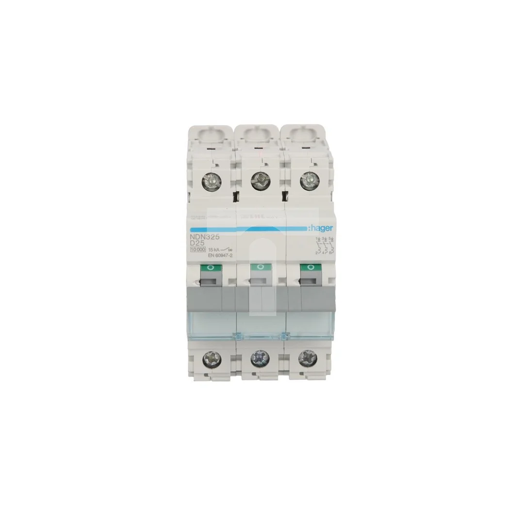 Wyłącznik nadprądowy 3P D 25A 10kA AC NDN325