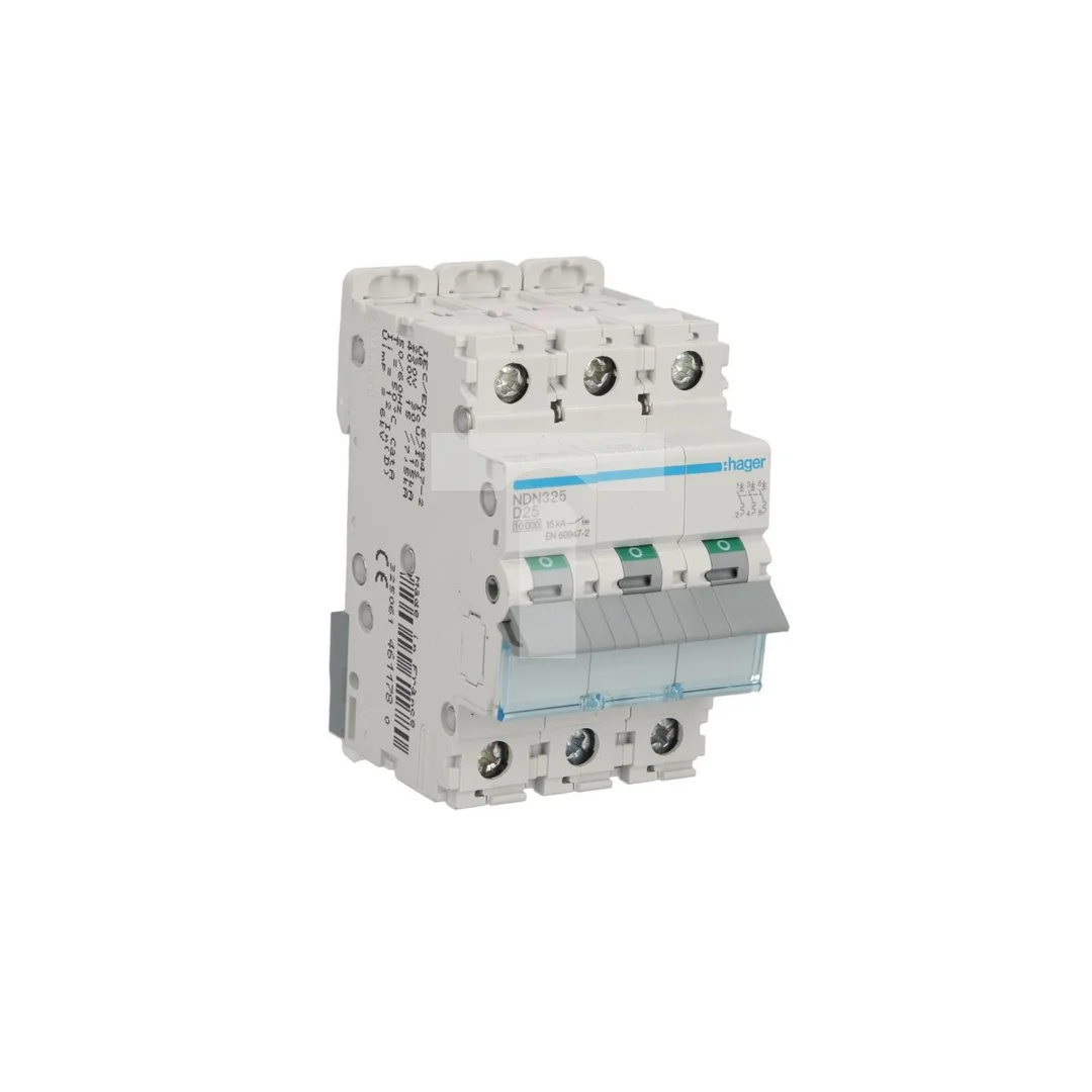 Wyłącznik nadprądowy 3P D 25A 10kA AC NDN325