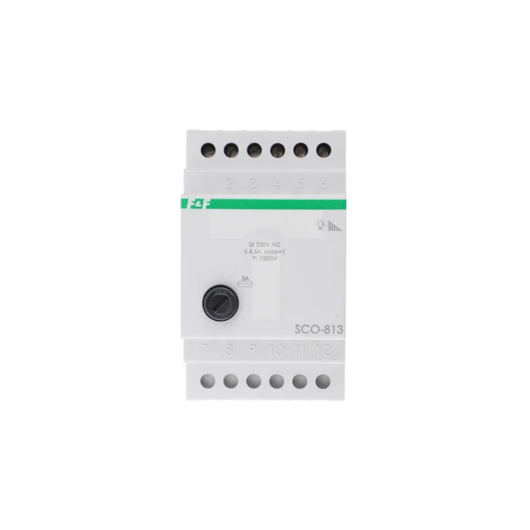 Ściemniacz przycisk szary 1000W 4,5A 230V AC 3 moduły SCO-813