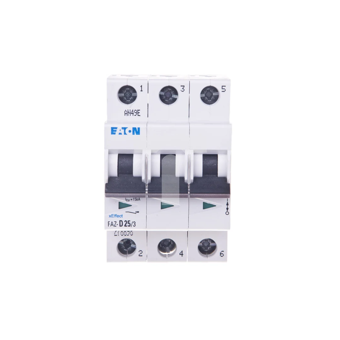 Wyłącznik nadprądowy 3P D 25A 15kA AC FAZ D25/3 278898