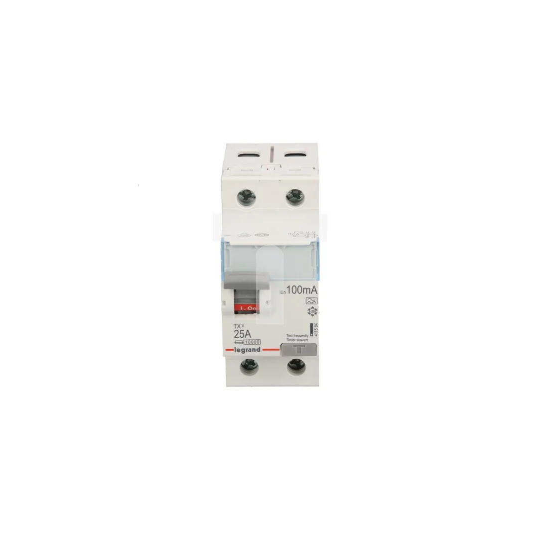 Wyłącznik różnicowoprądowy 2P 25A 0,1A typ A P302 TX3 411564