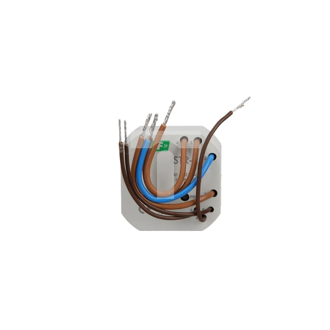 Sterownik rolet jednoprzyciskowy 1,5A AC-3 230V 0-10min (kapsułka fi55mm) STR-2