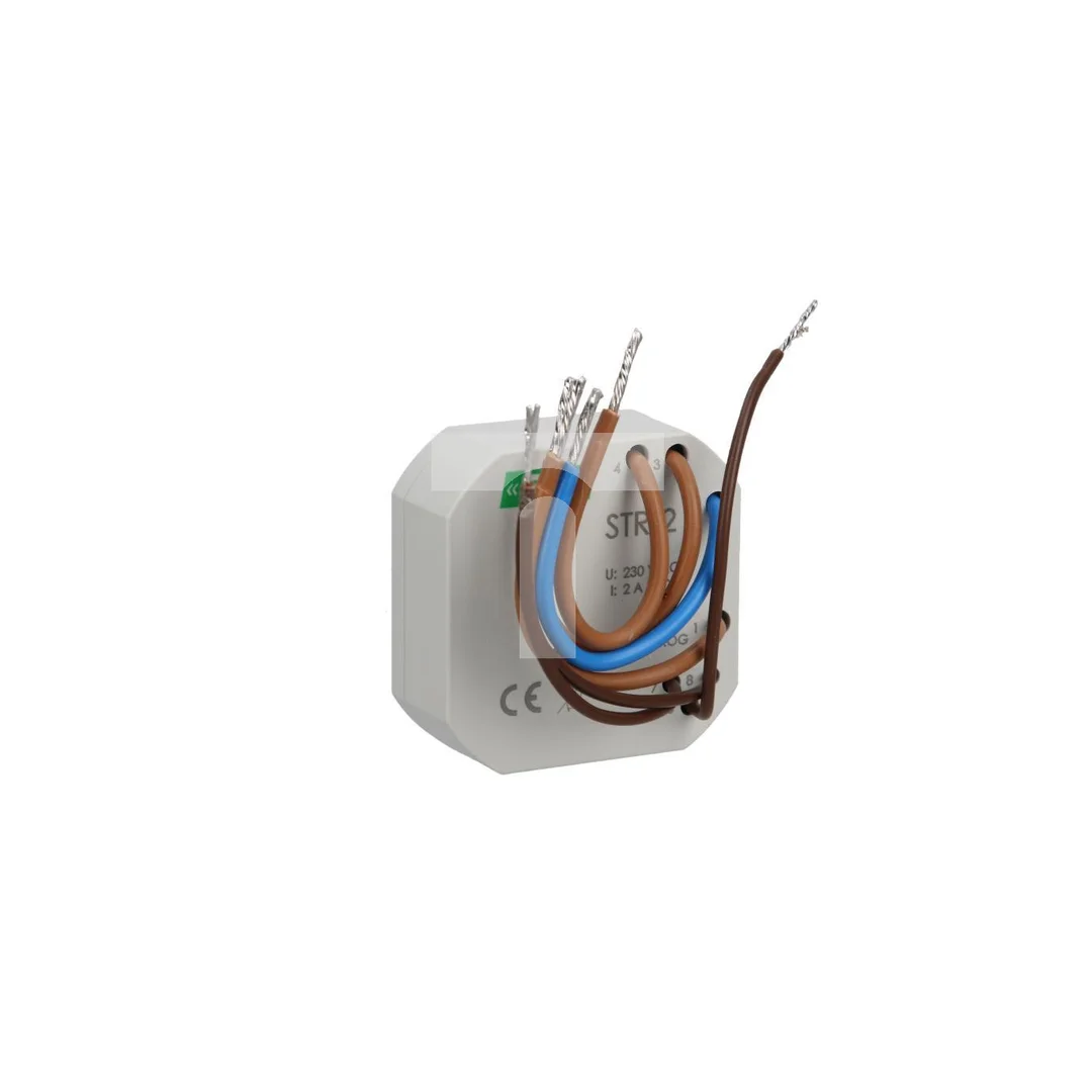 Sterownik rolet jednoprzyciskowy 1,5A AC-3 230V 0-10min (kapsułka fi55mm) STR-2