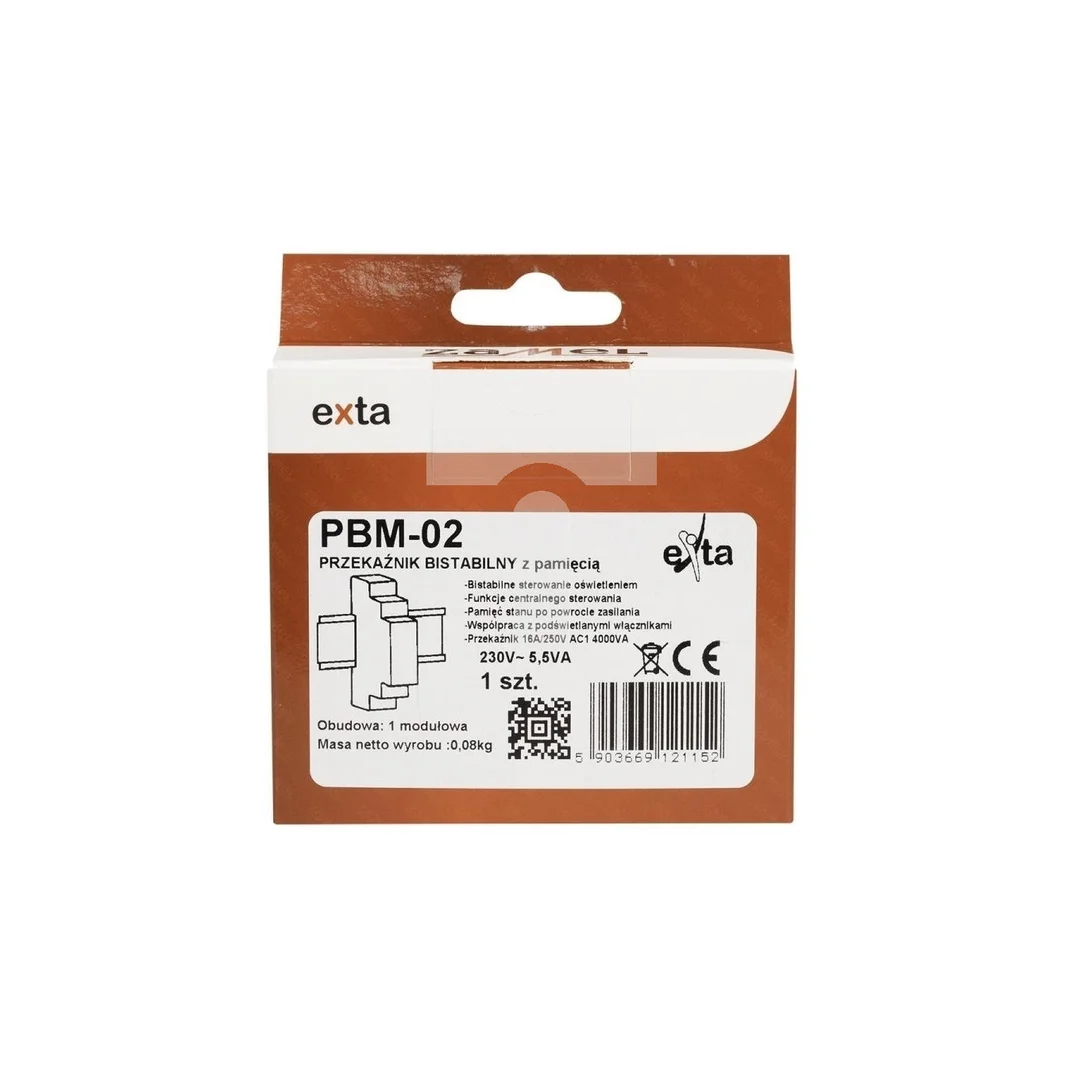 Przekaźnik bistabilny 230V AC PBM-02 EXT10000063