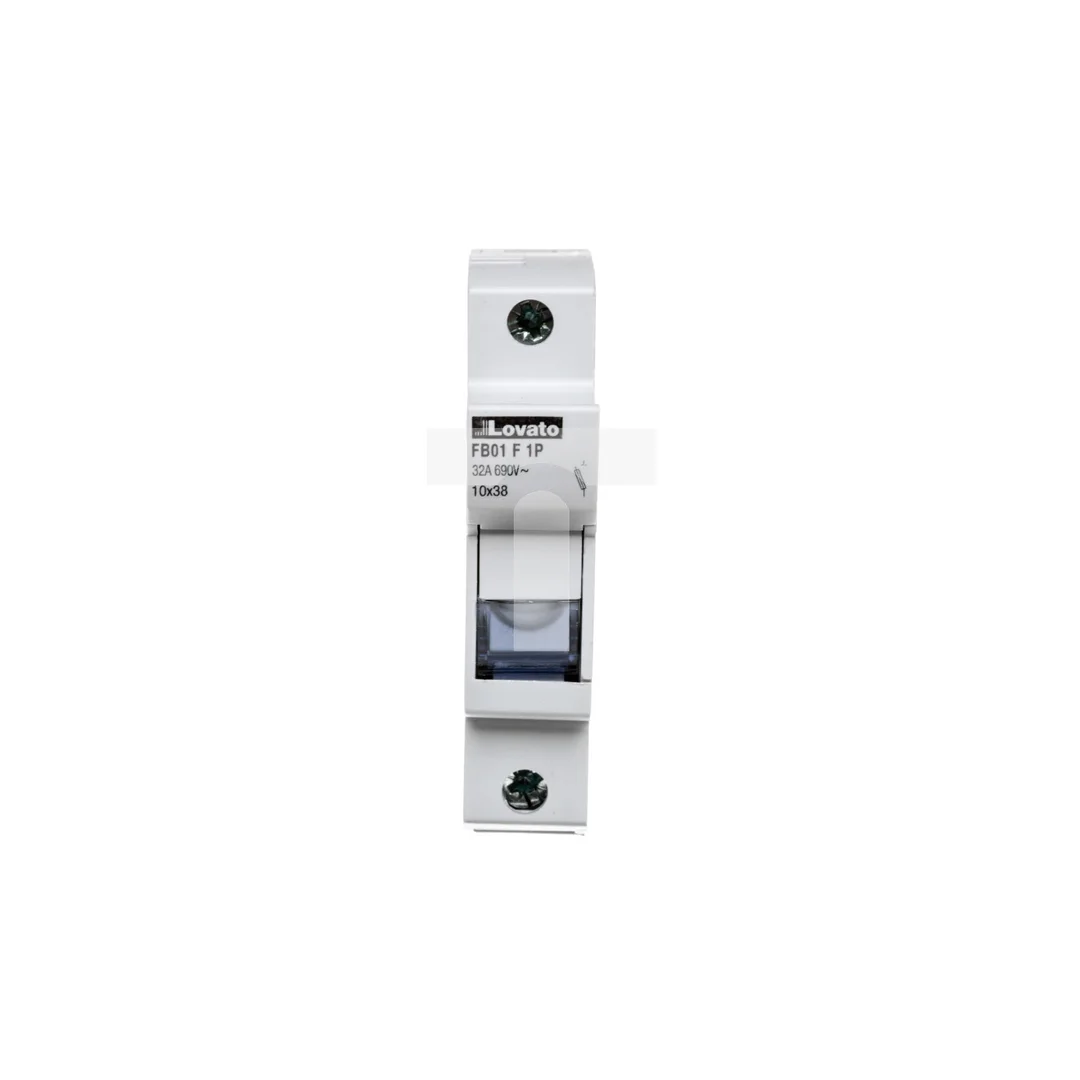 Podstawa bezpiecznikowa 1P 32A do wkładek cylindrycznych 10x38mm FB01F1P