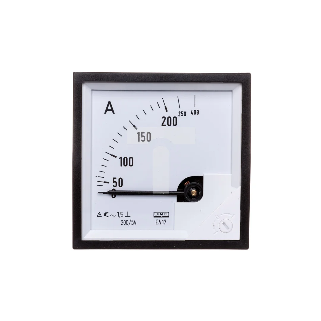 Amperomierz analogowy tablicowy 200/400A do przekładnika 200/5A 72x72mm IP50 C3 K=90 st. EA17N F41800000000