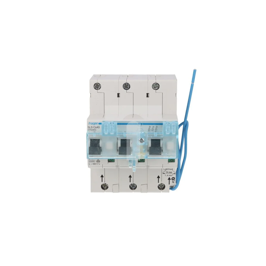 Wyłącznik nadprądowy selektywny 3P 40A Cs 25kA AC SLS HTN340C