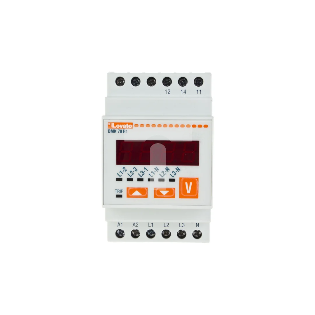 Woltomierz trójfazowy cyfrowy modułowy 15-660V DMK70R1