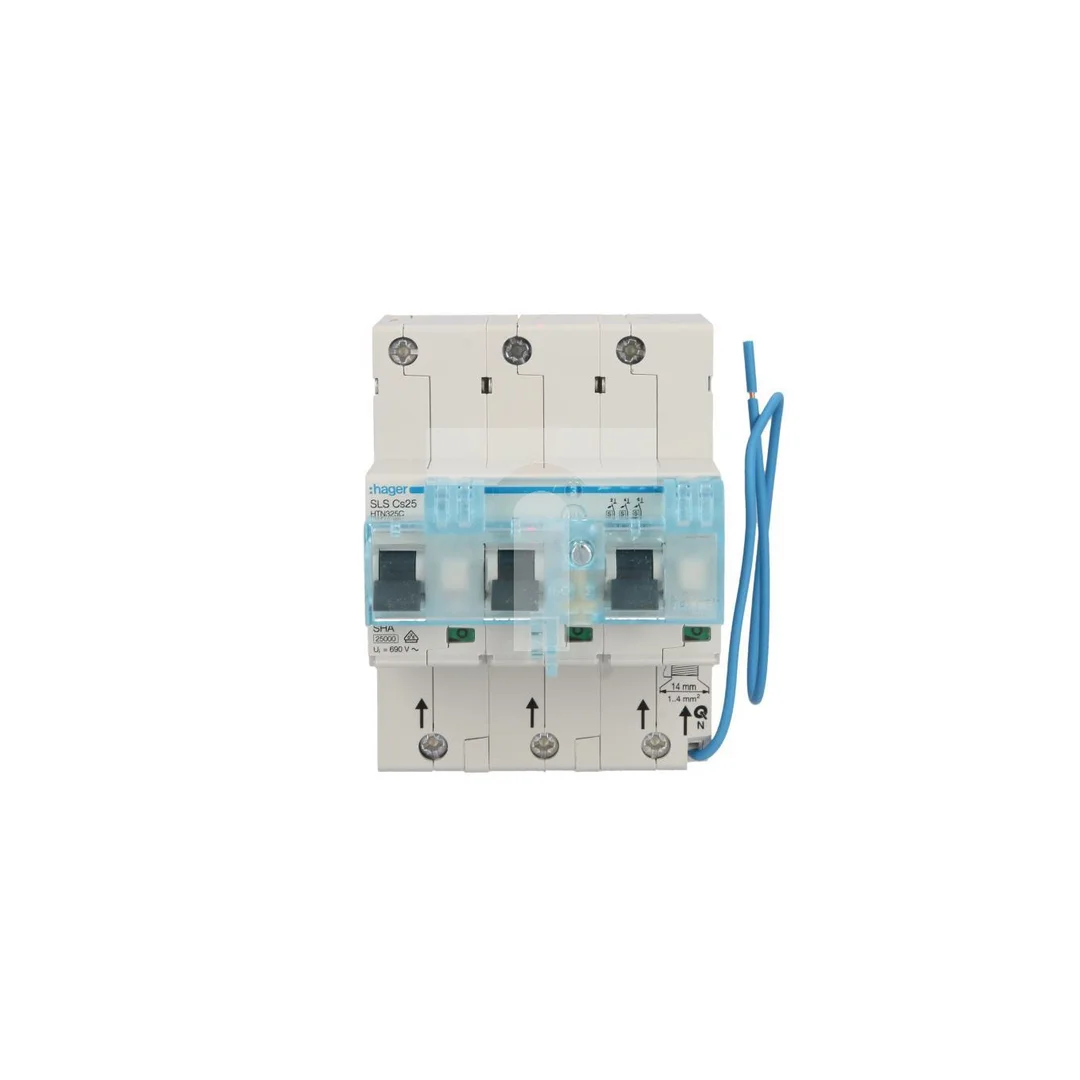 Wyłącznik nadprądowy selektywny 3P 25A Cs 25kA AC SLS HTN325C