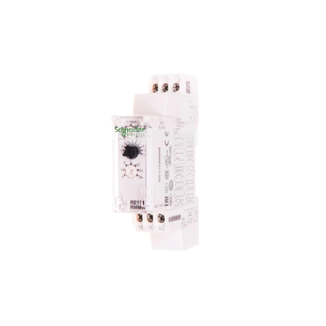 Przekaźnik czasowy 1P 10A 1sek-100h 12-240V AC/DC wielofunkcyjny RE17RMMW