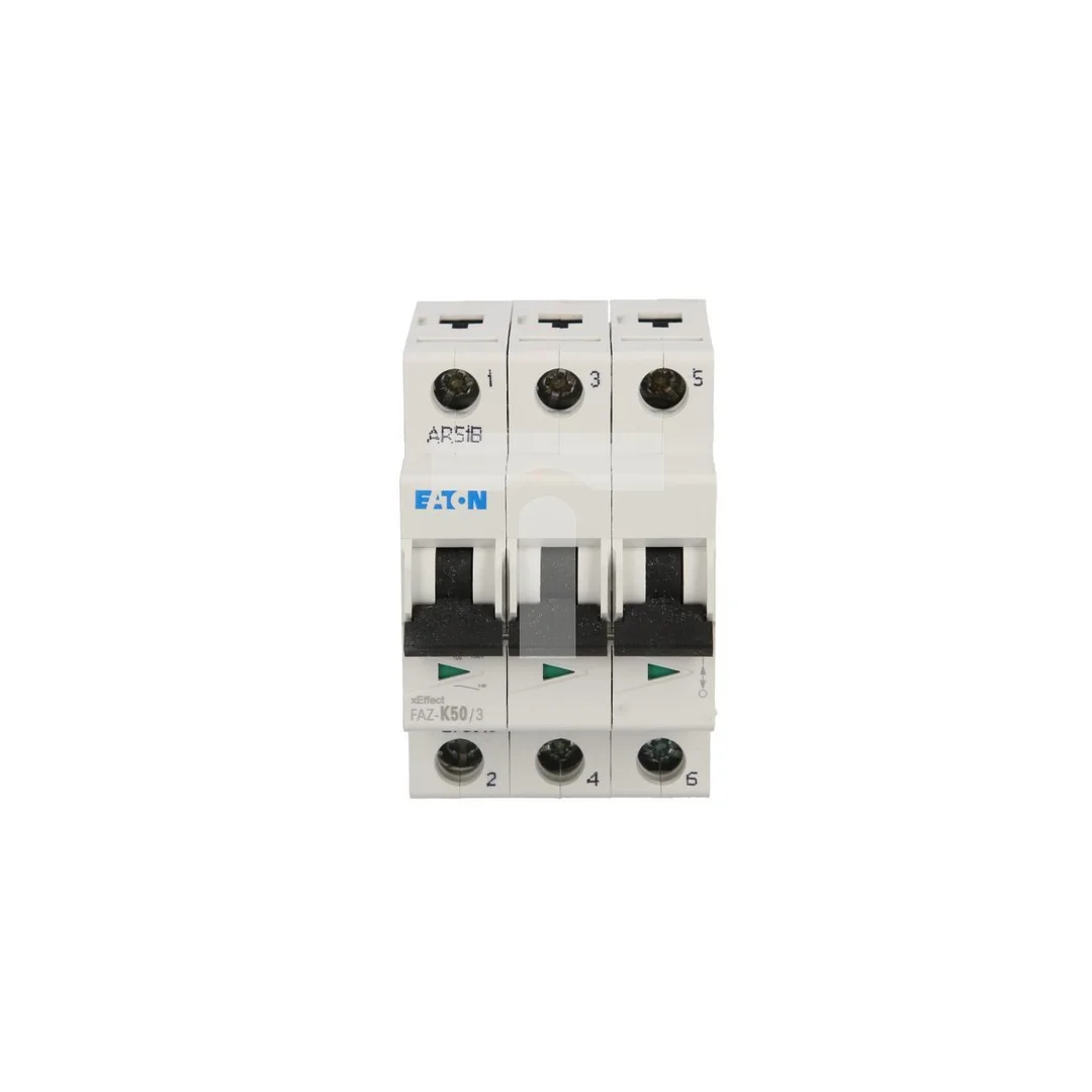 Wyłącznik nadprądowy 3P K 50A 15kA AC FAZ K50/3 278916