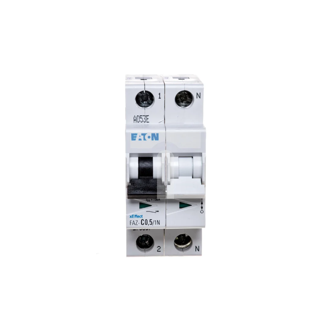 Wyłącznik nadprądowy 1P+N C 0,5A 15kA AC FAZ C05/1N 278657