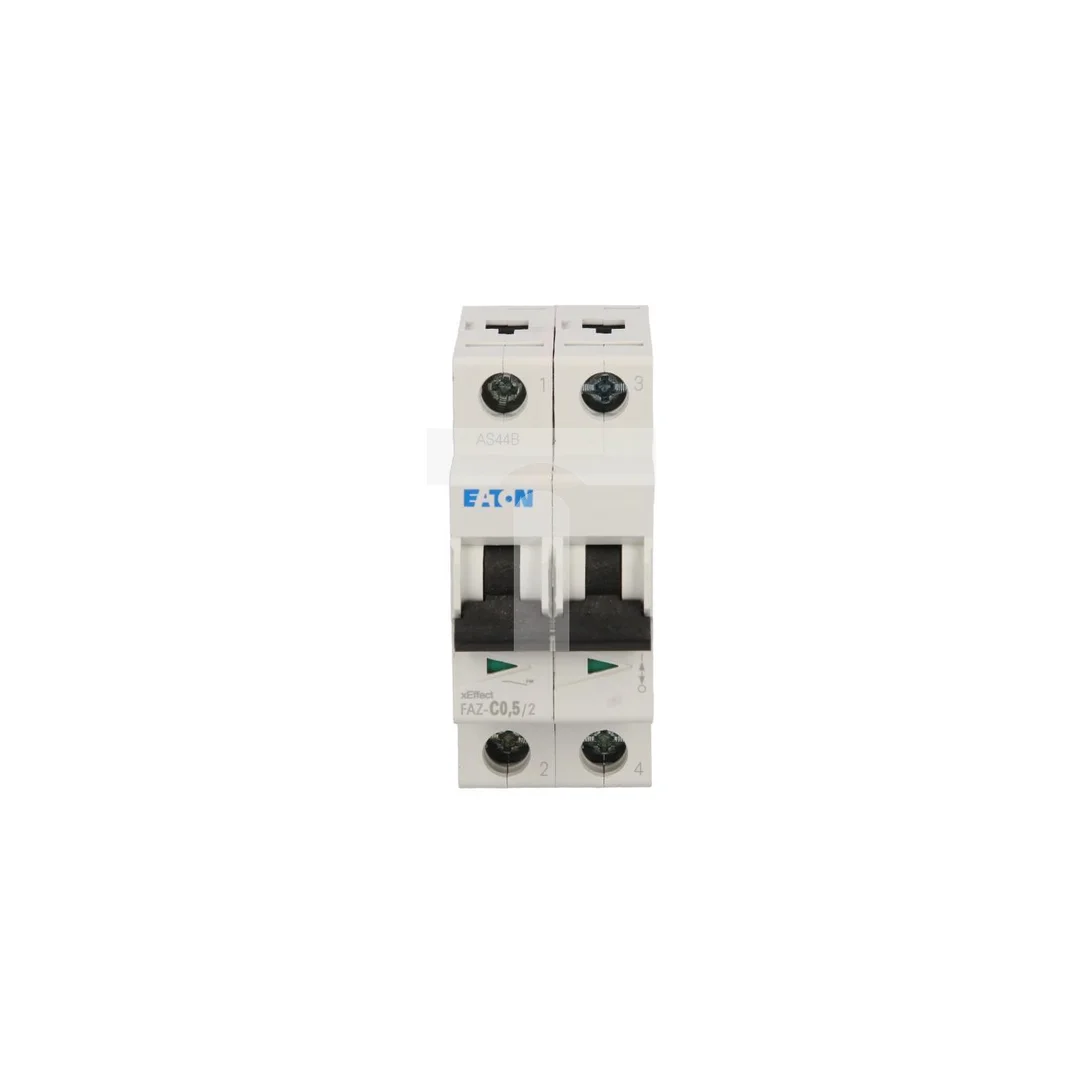 Wyłącznik nadprądowy 2P C 0,5A 15kA AC FAZ C05/2 278743
