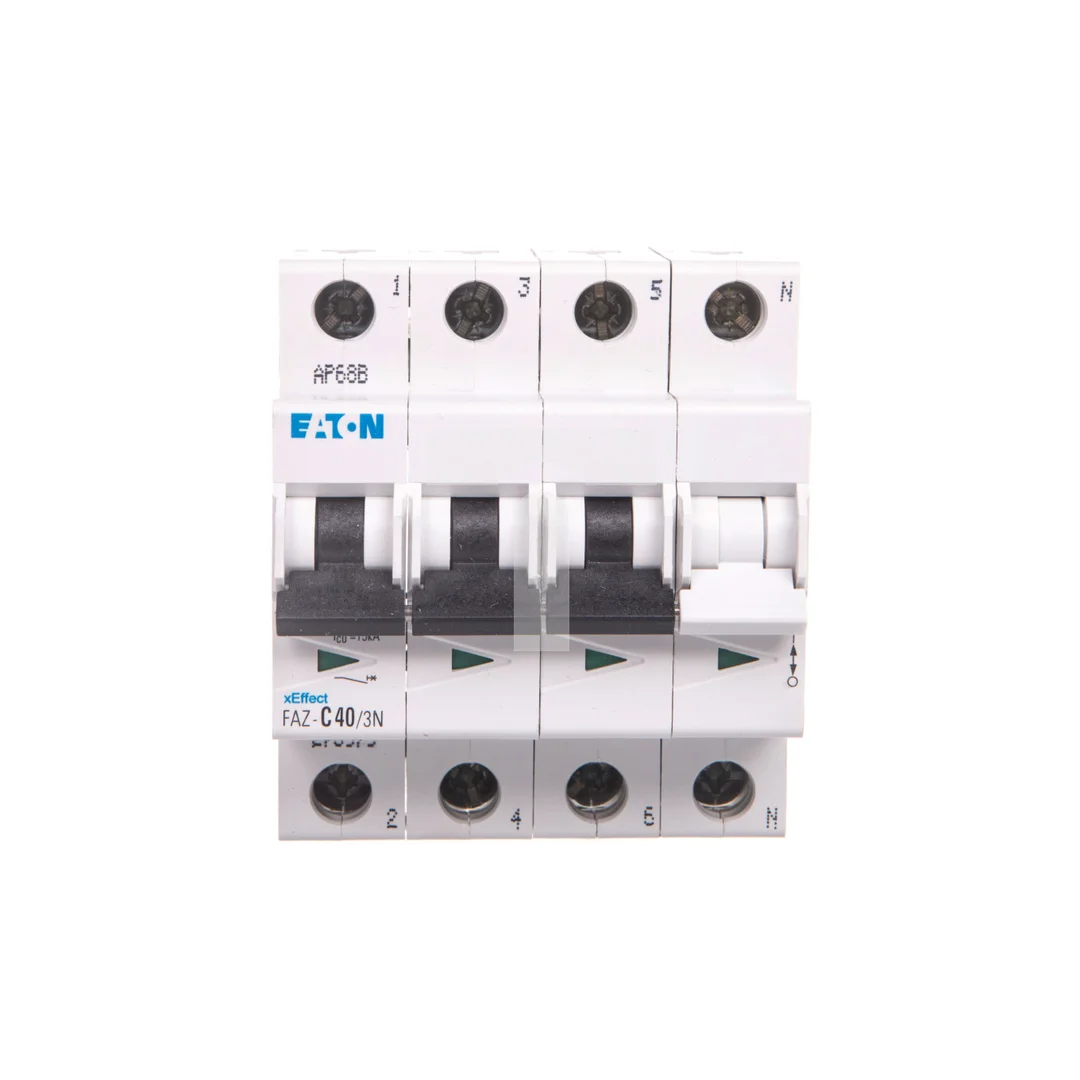 Wyłącznik nadprądowy 3P+N C 40A 15kA AC FAZ C40/3N 278979