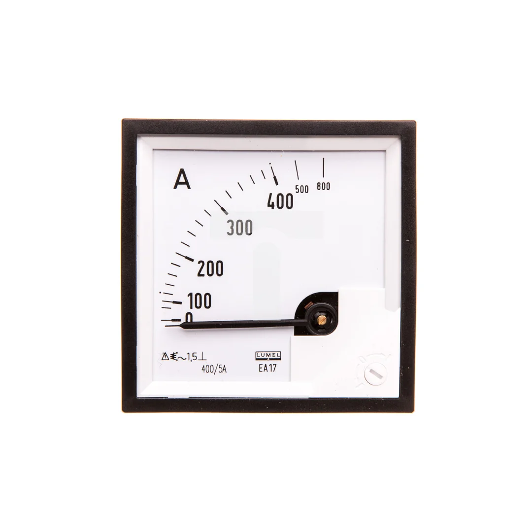 Amperomierz analogowy tablicowy 800/400A do przekładnika 400/5A 72x72mm IP50 C3 K=90 st. EA17N F42100000000