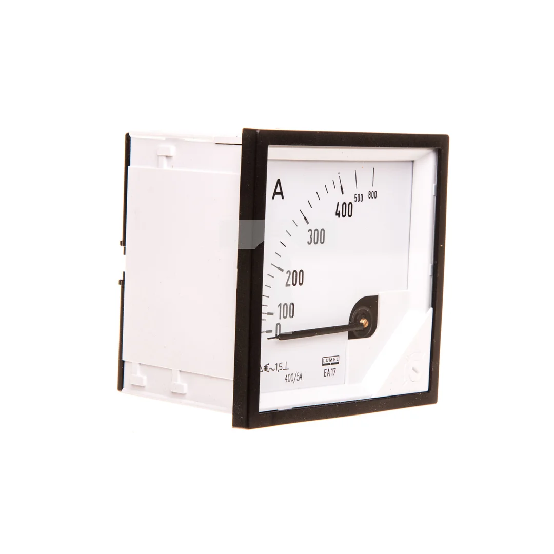 Amperomierz analogowy tablicowy 800/400A do przekładnika 400/5A 72x72mm IP50 C3 K=90 st. EA17N F42100000000