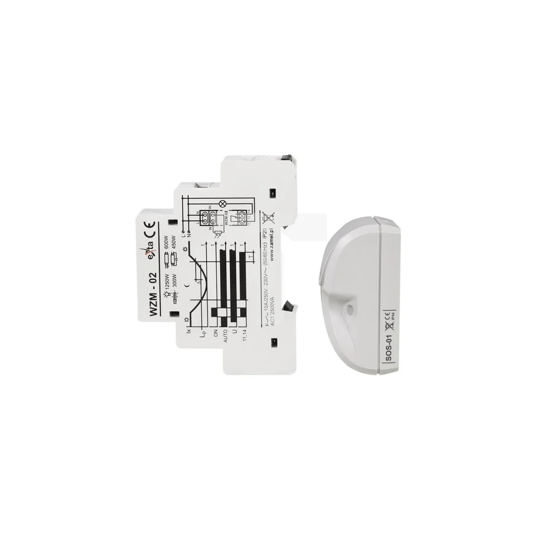 Wyłącznik zmierzchowy z sondą SOS-01 230V AC WZM-02/SOS EXT10000146
