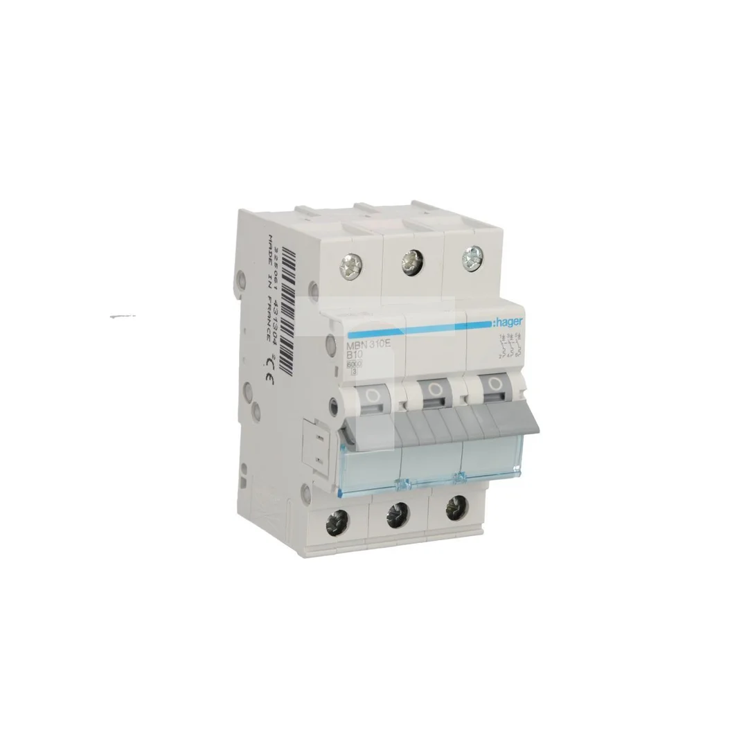 Wyłącznik nadprądowy 3P B 10A 6kA AC MBN310E
