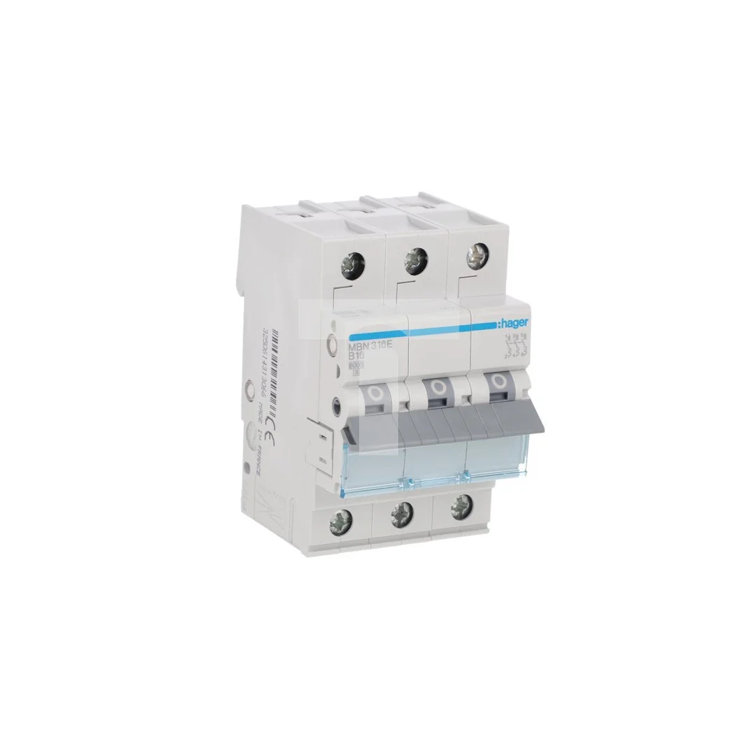 Wyłącznik nadprądowy 3P B 16A 6kA AC MBN316E