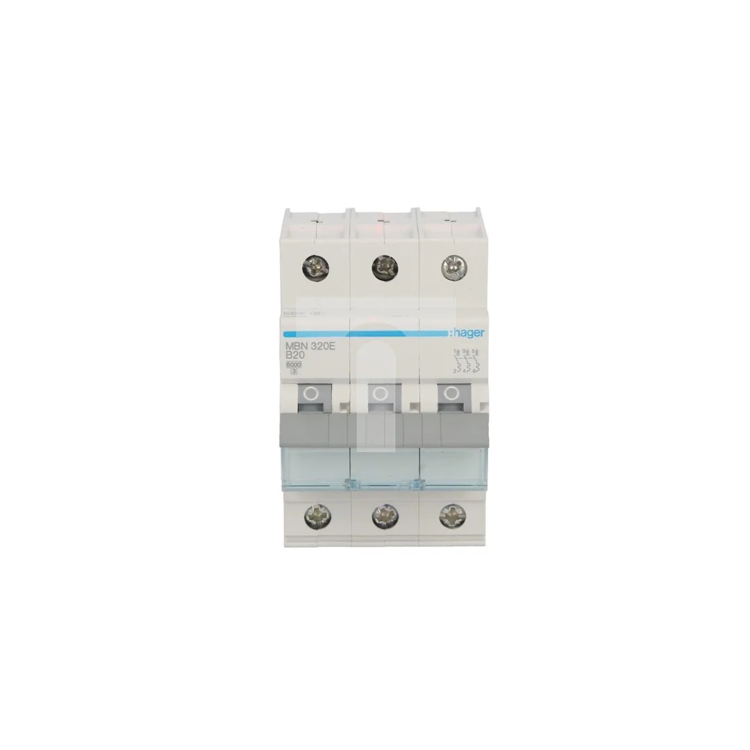 Wyłącznik nadprądowy 3P B 20A 6kA AC MBN320E