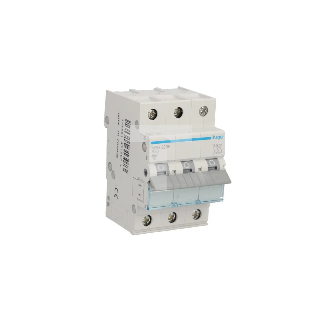 Wyłącznik nadprądowy 3P B 20A 6kA AC MBN320E