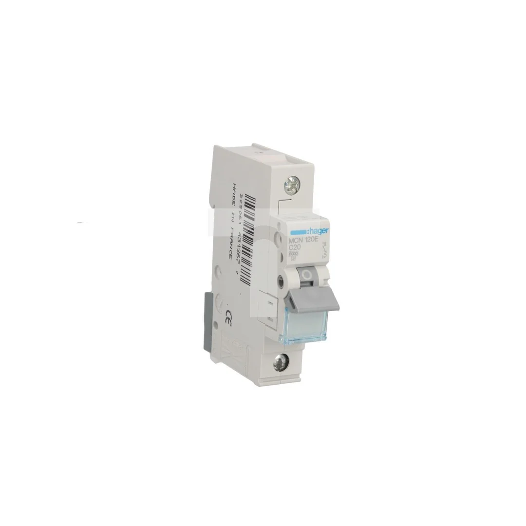 Wyłącznik nadprądowy 1P C 20A 6kA AC MCN120E