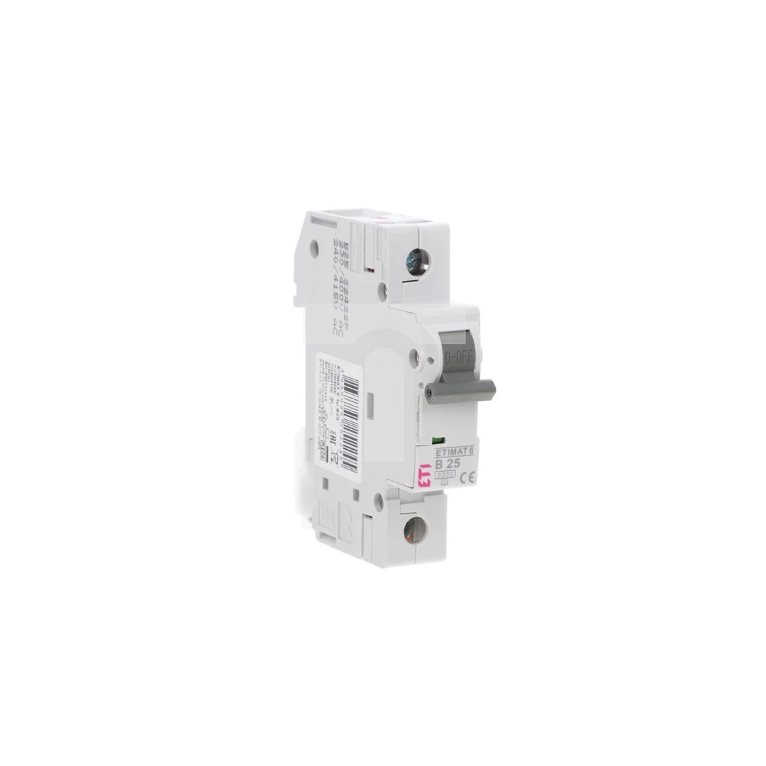 Wyłącznik nadprądowy 1P B 25A 6kA AC ETIMAT 6 002111518