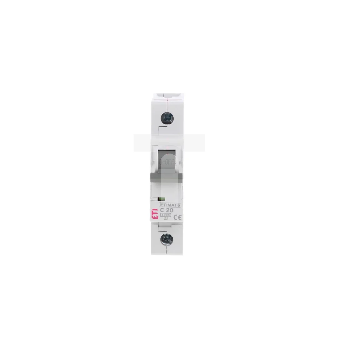 Wyłącznik nadprądowy 1P C 20A 6kA AC ETIMAT 6 002141517