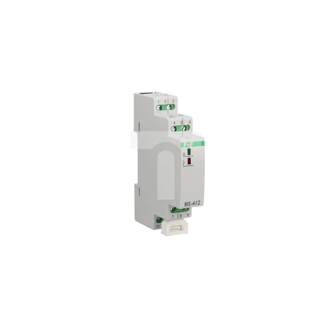 Przekaźnik bistabilny grupowy 1Z 230V AC z przkeaźnikiem inrush BIS-412i
