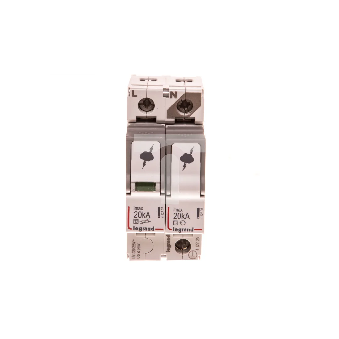 Ogranicznik przepięć Typ T2 1P+N 20kA 1,2kV ON 300 TT/TNS 412226