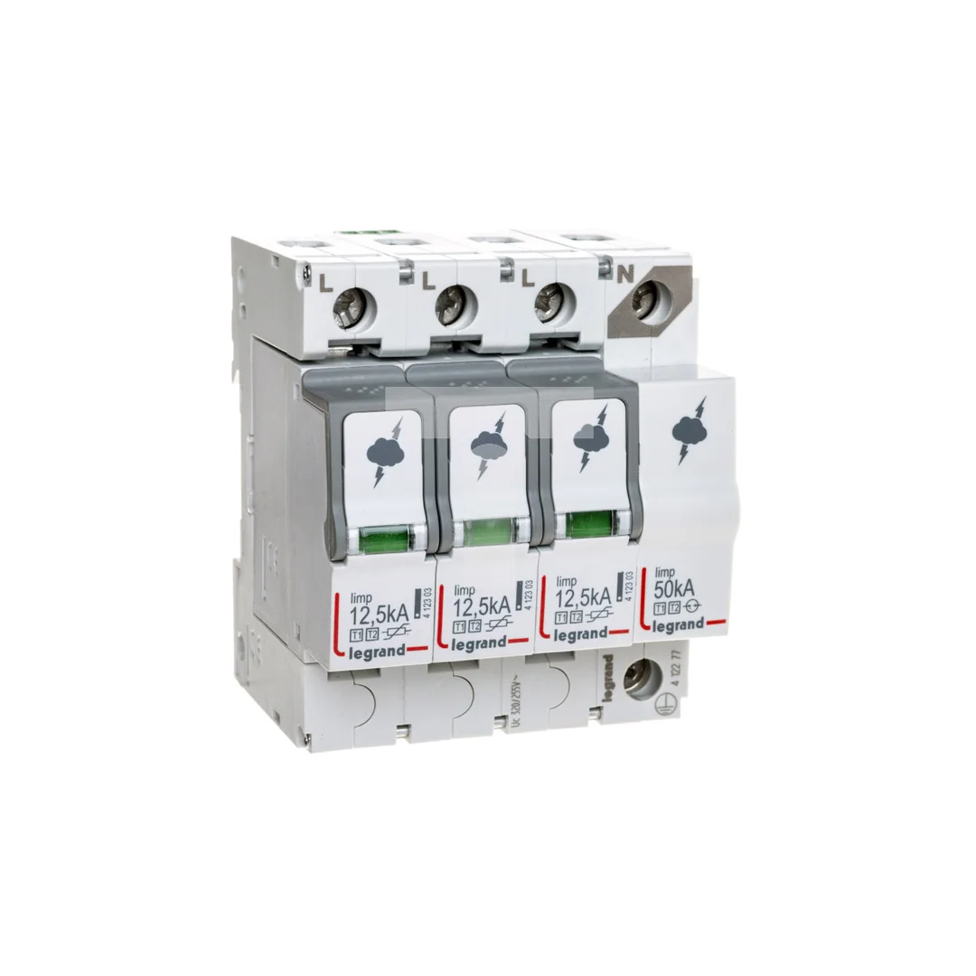 Ogranicznik przepięć Typ T1+T2 3P+N 12,5kA 1,5kV ON 300 TT/TNS 412277