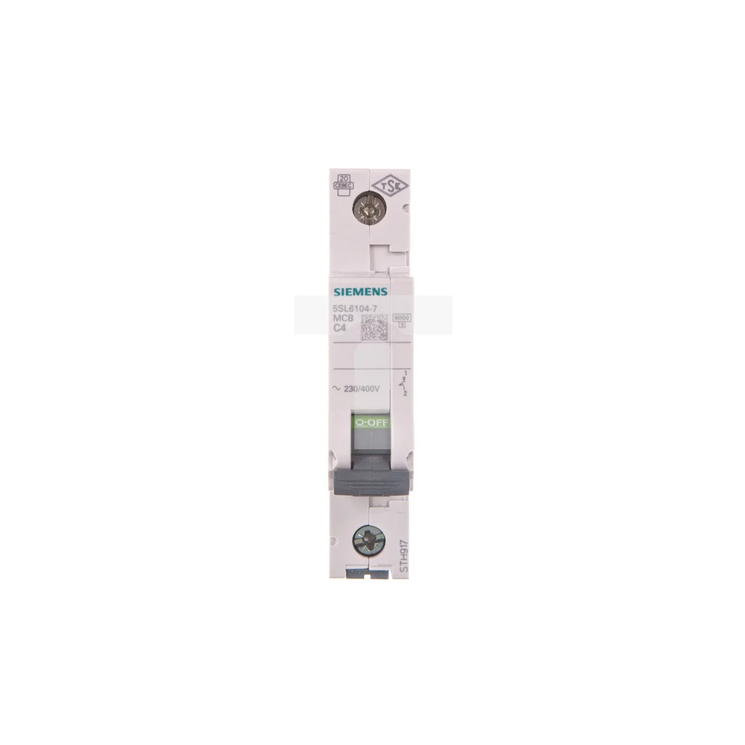 Wyłącznik nadprądowy 1P C 4A 6kA AC SENTRON 5SL6104-7