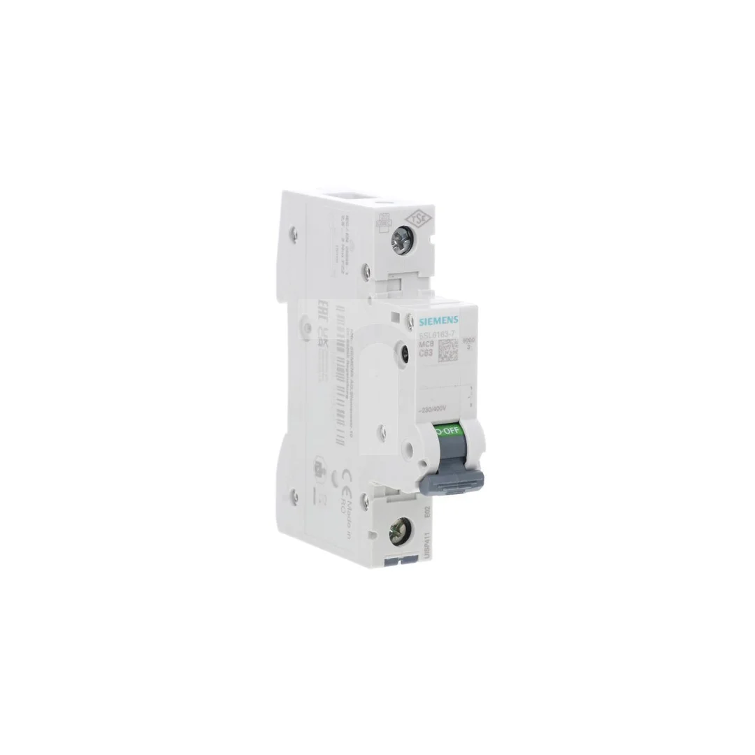 Wyłącznik nadprądowy 1P C 63A 6kA AC SENTRON 5SL6163-7