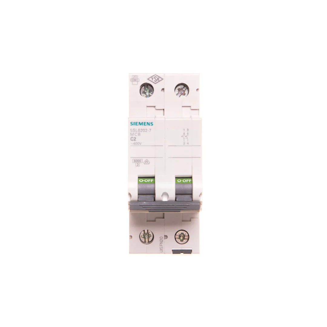 Wyłącznik nadprądowy 2P C 2A 6kA AC SENTRON 5SL6202-7