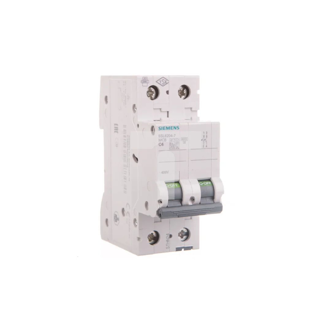 Wyłącznik nadprądowy 2P C 4A 6kA AC SENTRON 5SL6204-7