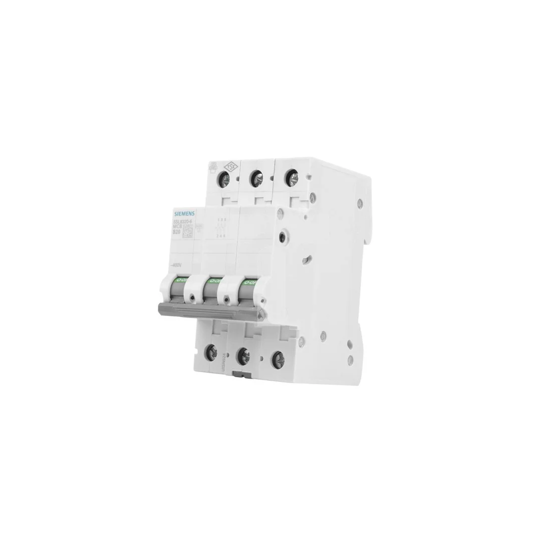 Wyłącznik nadprądowy 3P B 20A 6kA AC SENTRON 5SL6320-6