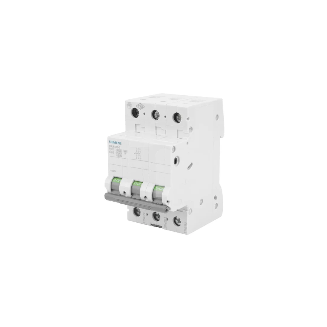 Wyłącznik nadprądowy 3P C 20A 6kA AC SENTRON 5SL6320-7