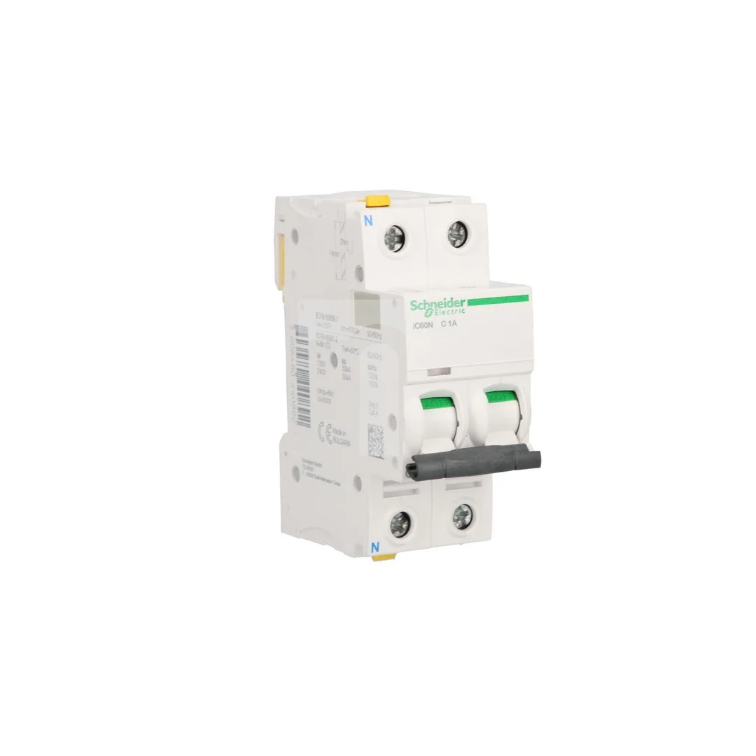 Wyłącznik nadprądowy 1P+N C 1A 6kA AC iC60N-C1-1N Acti9 A9F04601
